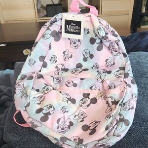 Disney Minnie Mouse Pastel Pink & Light Blue Kids Backpack